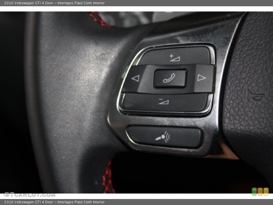 Interlagos Plaid Cloth Interior Controls for the 2010 Volkswagen GTI 4 Door #68902125