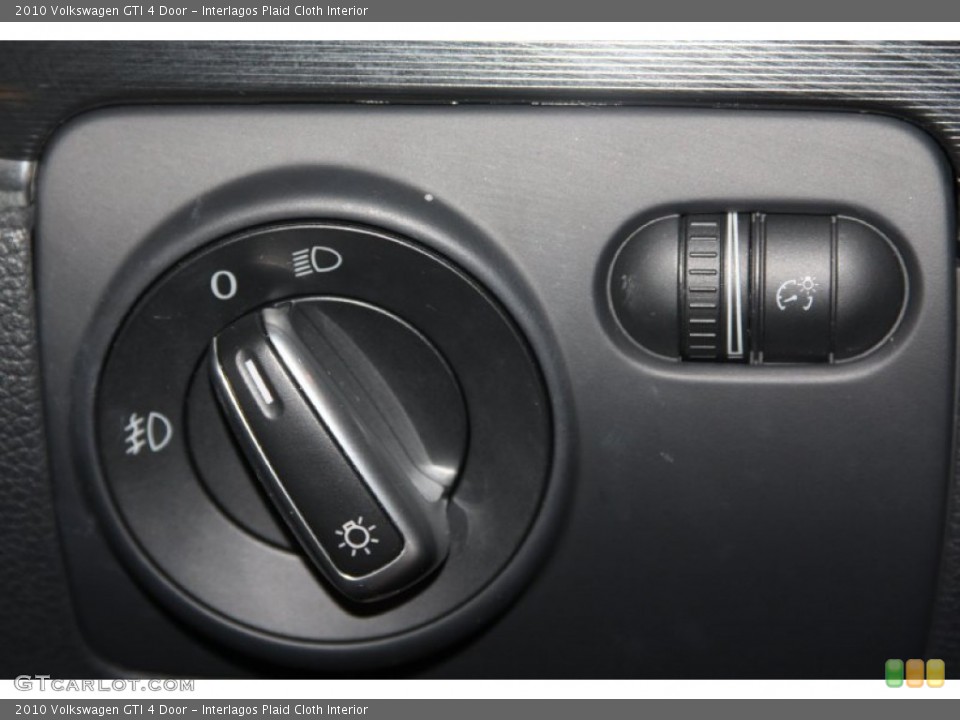 Interlagos Plaid Cloth Interior Controls for the 2010 Volkswagen GTI 4 Door #68902146