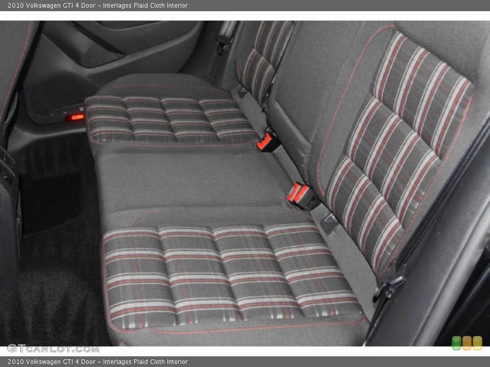 Interlagos Plaid Cloth Interior Rear Seat for the 2010 Volkswagen GTI 4 Door #68902155