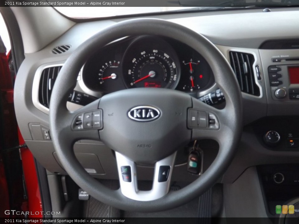 Alpine Gray Interior Steering Wheel for the 2011 Kia Sportage  #68902656