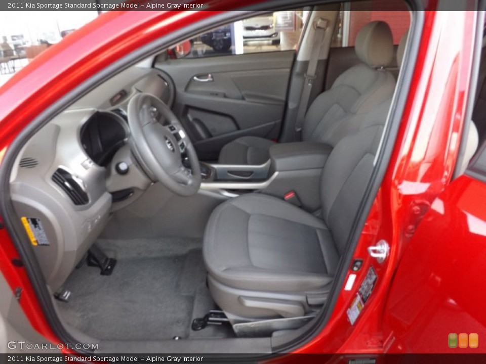 Alpine Gray Interior Front Seat for the 2011 Kia Sportage  #68902677