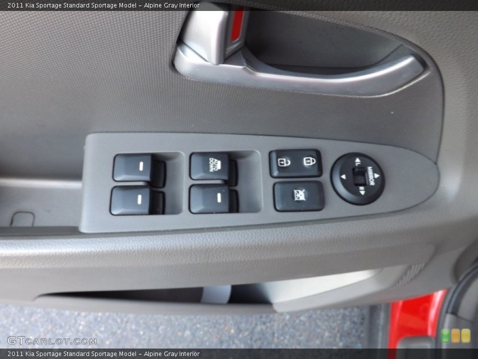 Alpine Gray Interior Controls for the 2011 Kia Sportage  #68902695