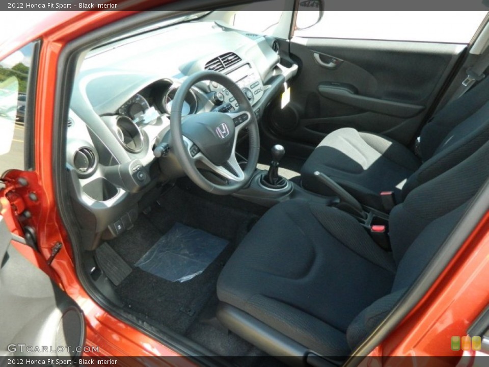 Black Interior Prime Interior for the 2012 Honda Fit Sport #68904201