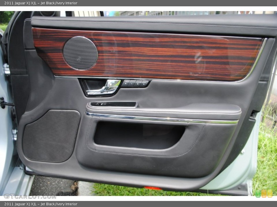 Jet Black/Ivory Interior Door Panel for the 2011 Jaguar XJ XJL #68905541