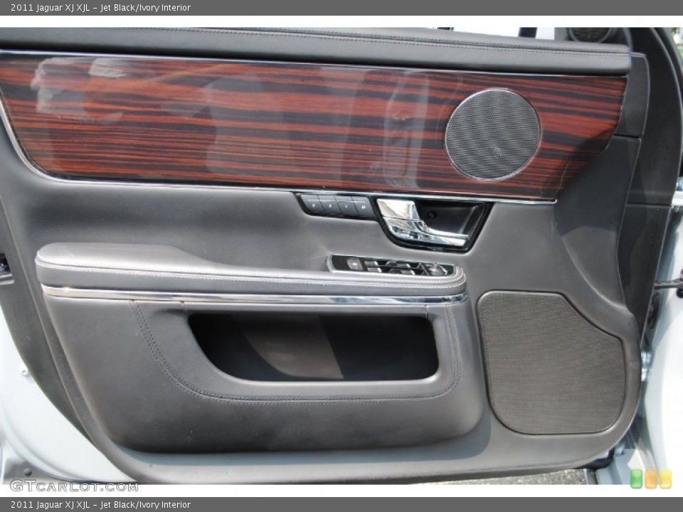 Jet Black/Ivory Interior Door Panel for the 2011 Jaguar XJ XJL #68905569