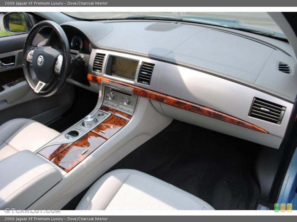 Dove/Charcoal Interior Dashboard for the 2009 Jaguar XF Premium Luxury #68905779