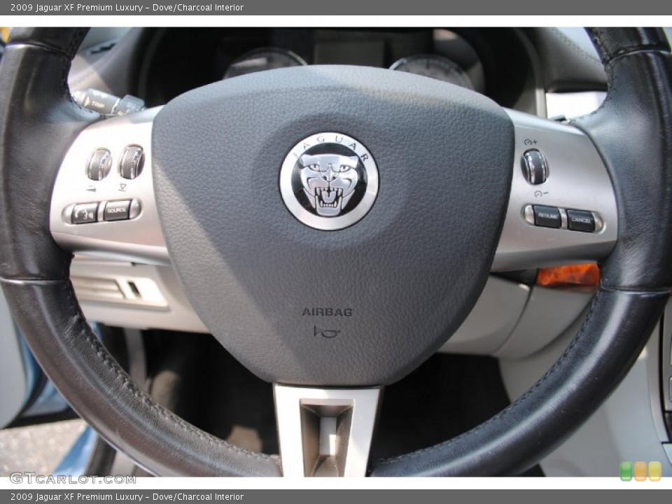 Dove/Charcoal Interior Controls for the 2009 Jaguar XF Premium Luxury #68905794