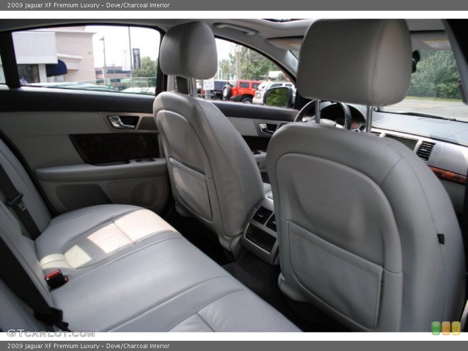 Dove/Charcoal Interior Rear Seat for the 2009 Jaguar XF Premium Luxury #68905854