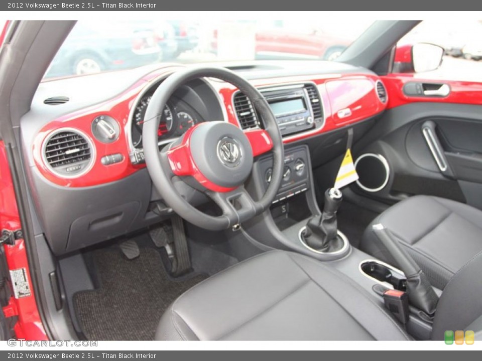 Titan Black Interior Prime Interior for the 2012 Volkswagen Beetle 2.5L #68907681