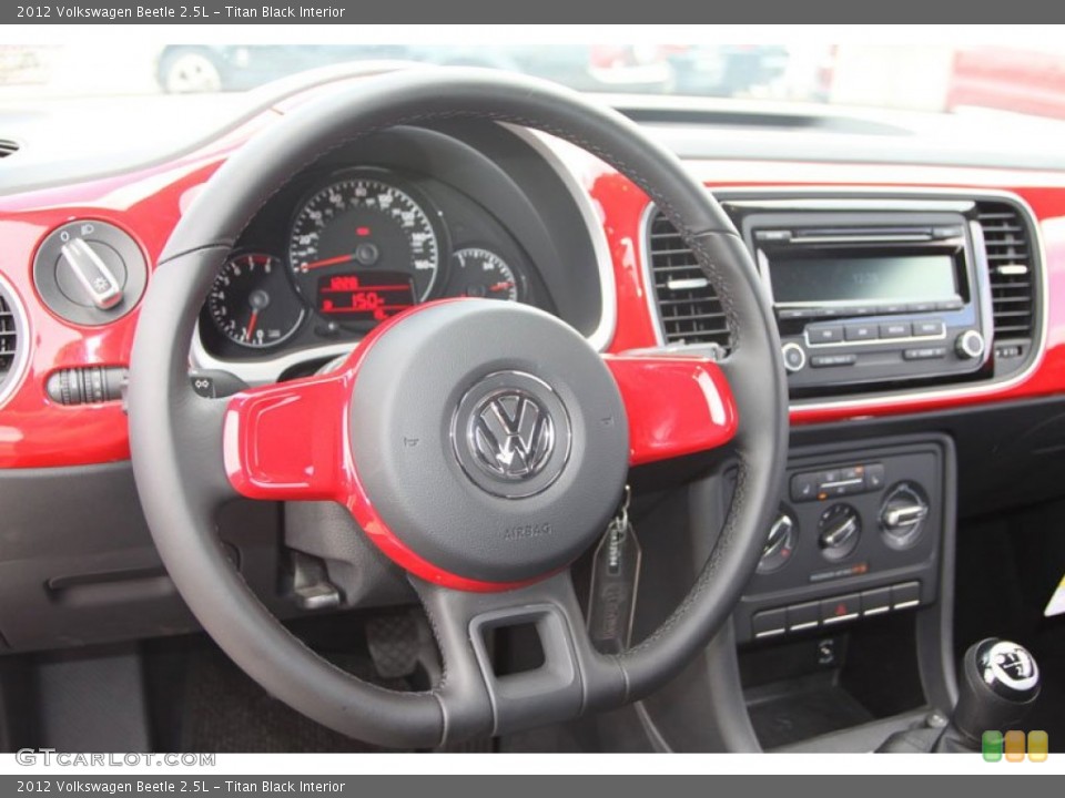 Titan Black Interior Dashboard for the 2012 Volkswagen Beetle 2.5L #68907735