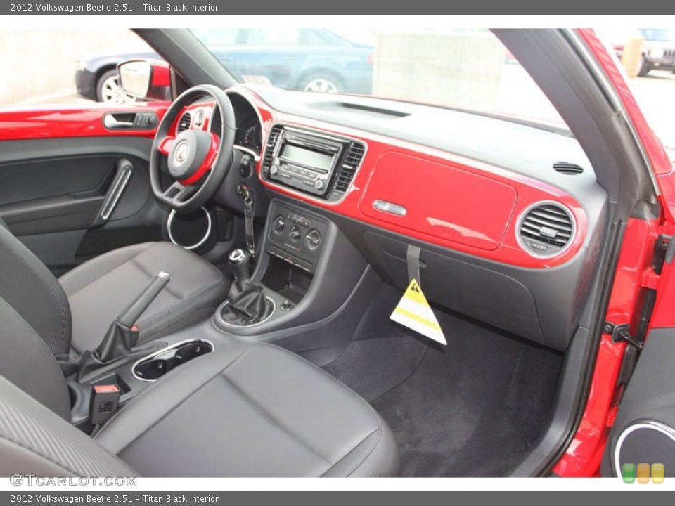 Titan Black Interior Dashboard for the 2012 Volkswagen Beetle 2.5L #68907753