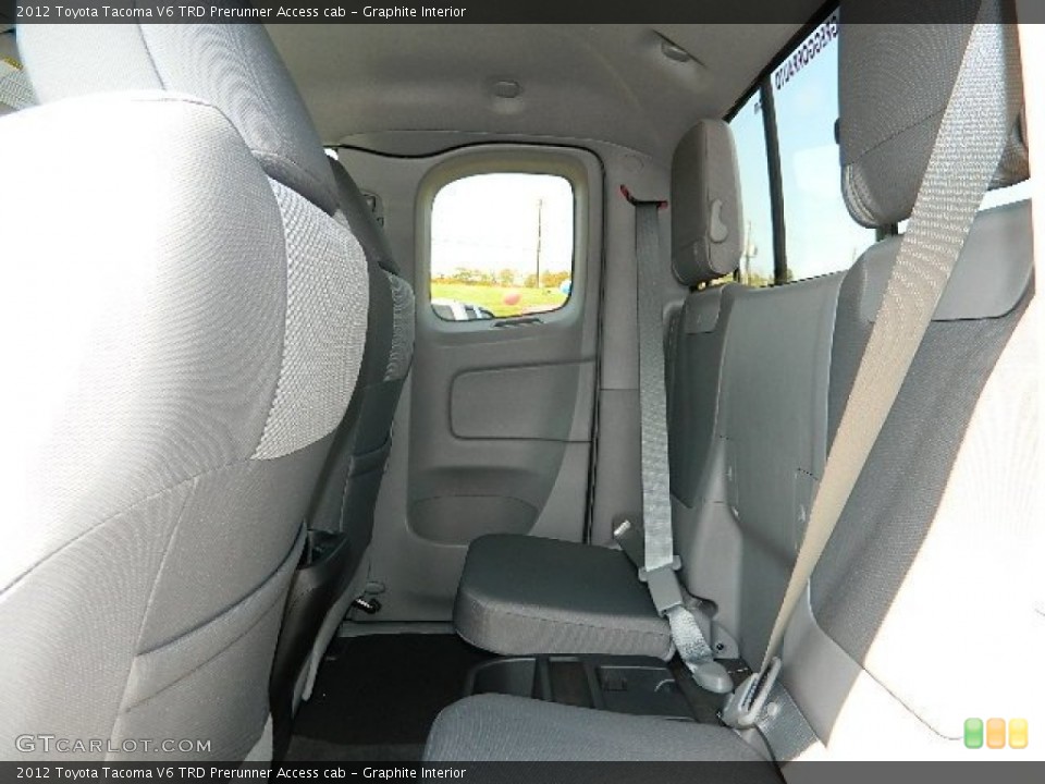 Graphite Interior Rear Seat for the 2012 Toyota Tacoma V6 TRD Prerunner Access cab #68908395