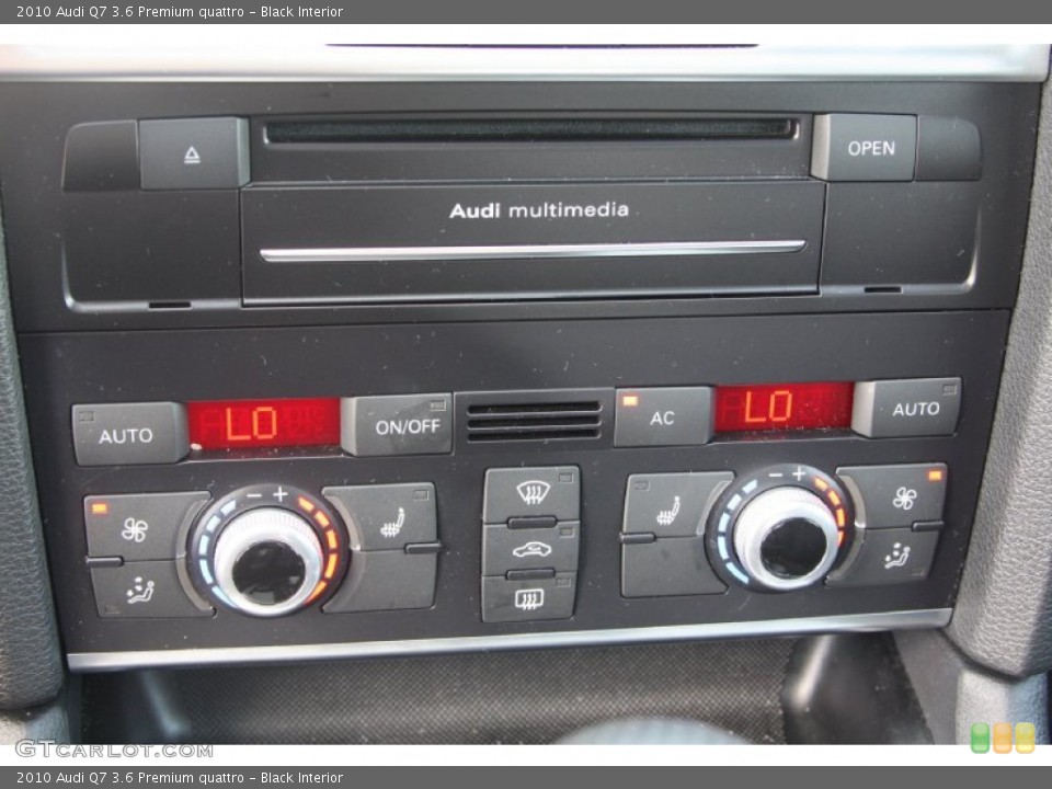 Black Interior Controls for the 2010 Audi Q7 3.6 Premium quattro #68908764