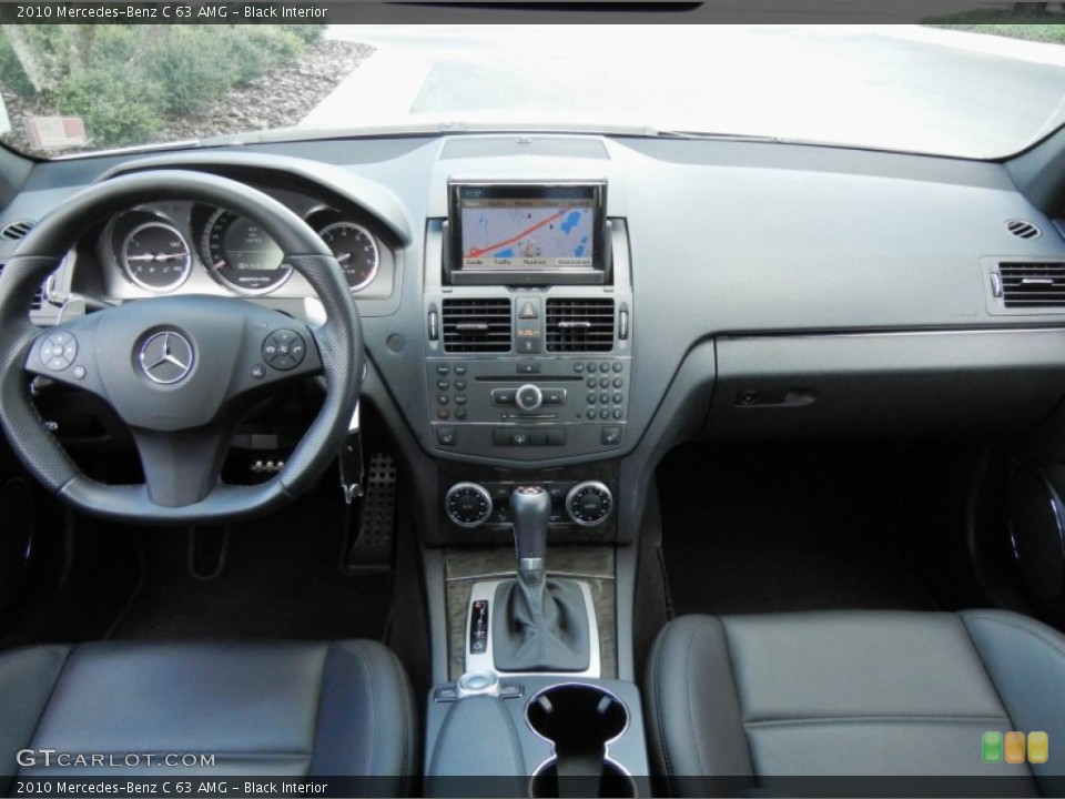 Black Interior Dashboard for the 2010 Mercedes-Benz C 63 AMG #68908910