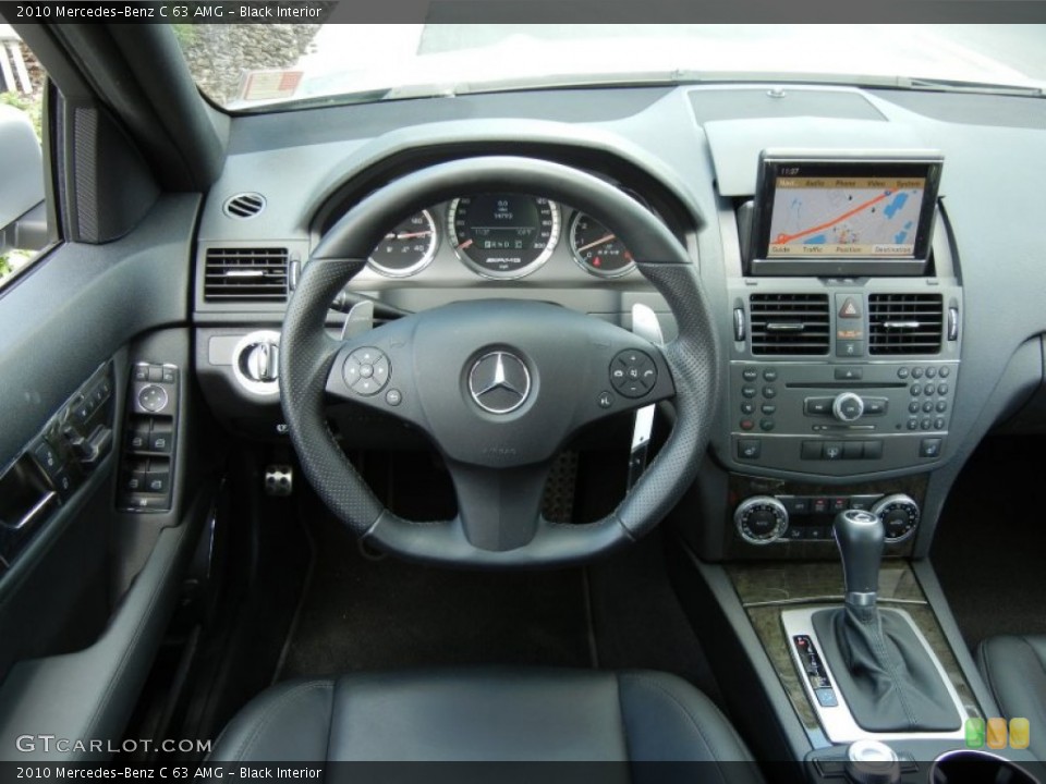 Black Interior Dashboard for the 2010 Mercedes-Benz C 63 AMG #68908920