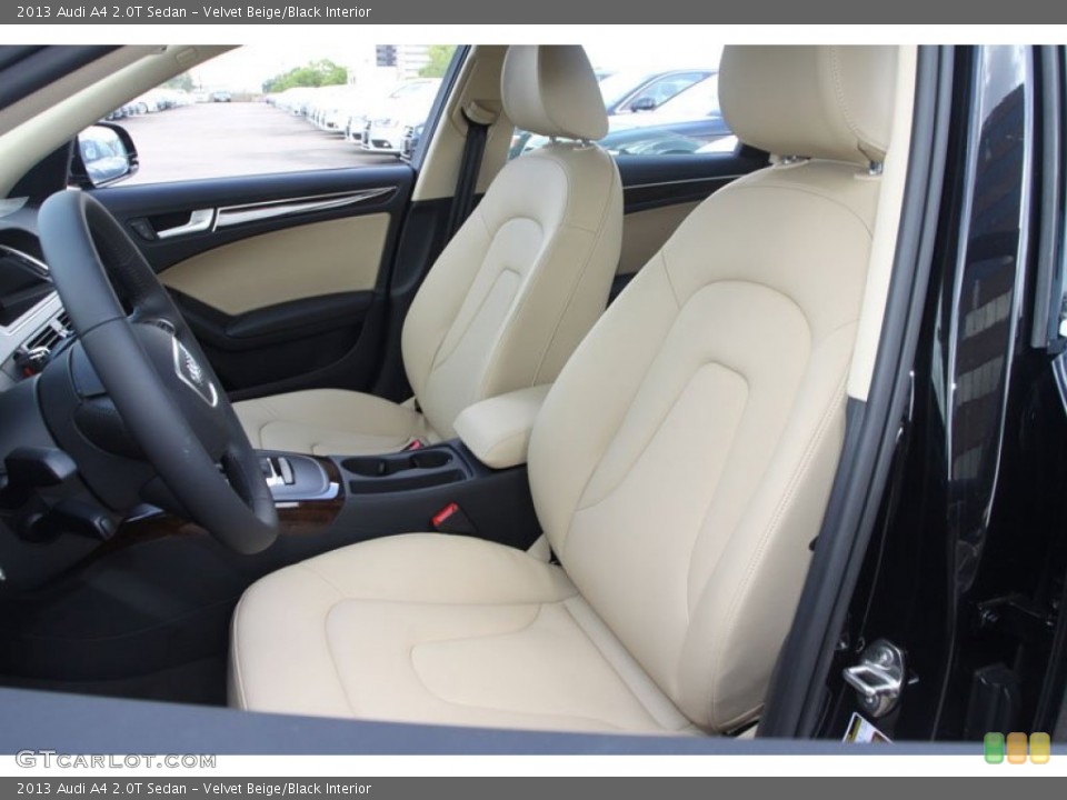 Velvet Beige/Black Interior Front Seat for the 2013 Audi A4 2.0T Sedan #68909697