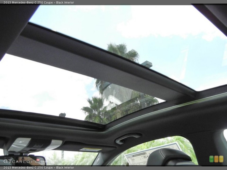 Black Interior Sunroof for the 2013 Mercedes-Benz C 250 Coupe #68909757