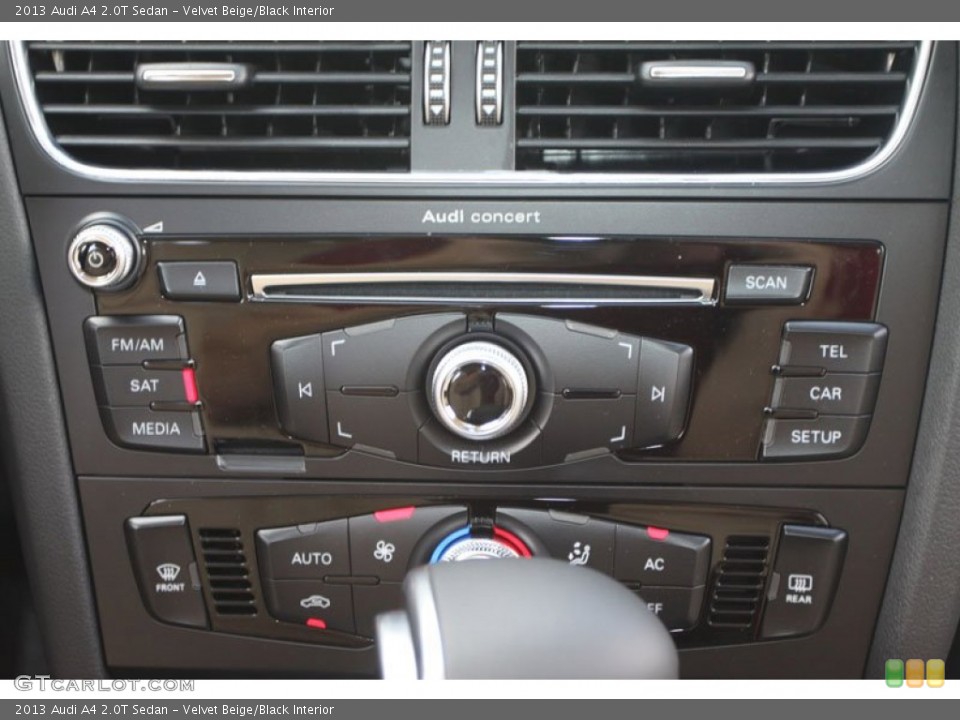 Velvet Beige/Black Interior Controls for the 2013 Audi A4 2.0T Sedan #68909760