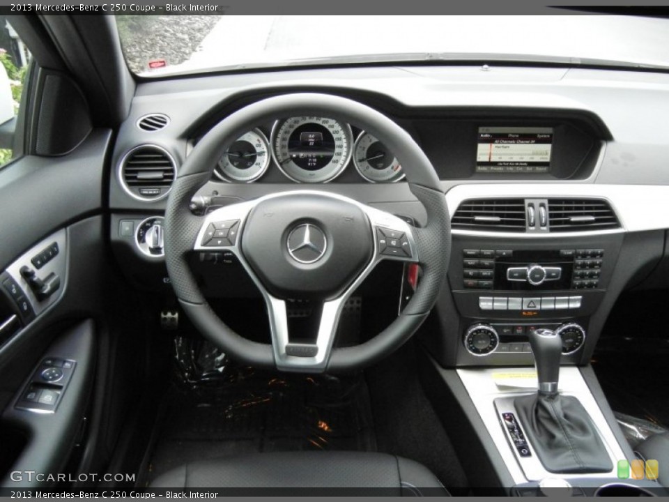 Black Interior Dashboard for the 2013 Mercedes-Benz C 250 Coupe #68909763