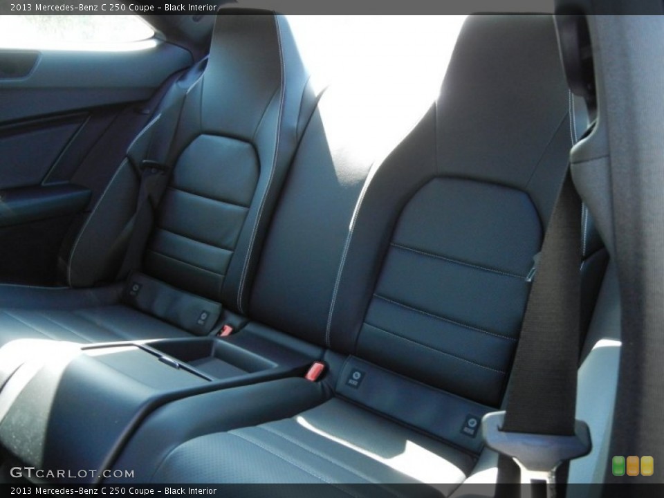Black Interior Rear Seat for the 2013 Mercedes-Benz C 250 Coupe #68909865