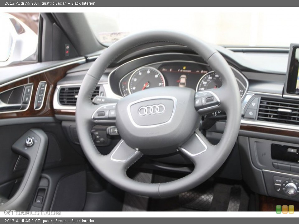 Black Interior Steering Wheel for the 2013 Audi A6 2.0T quattro Sedan #68909967