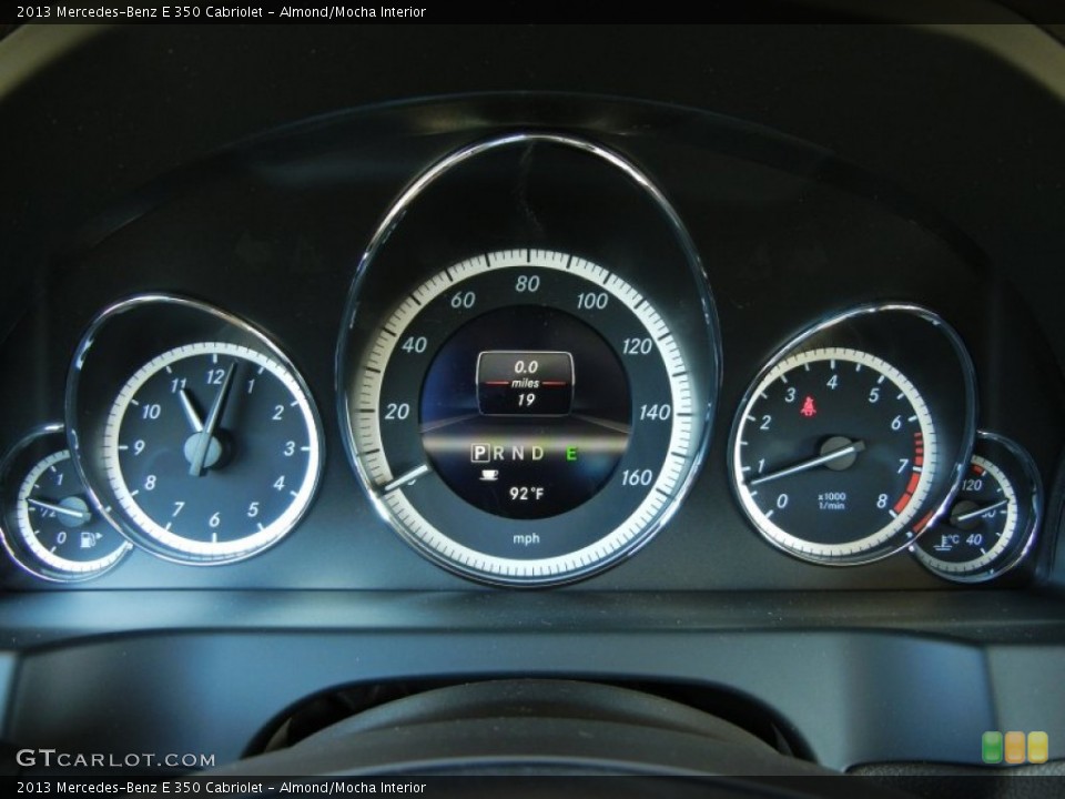 Almond/Mocha Interior Gauges for the 2013 Mercedes-Benz E 350 Cabriolet #68910006