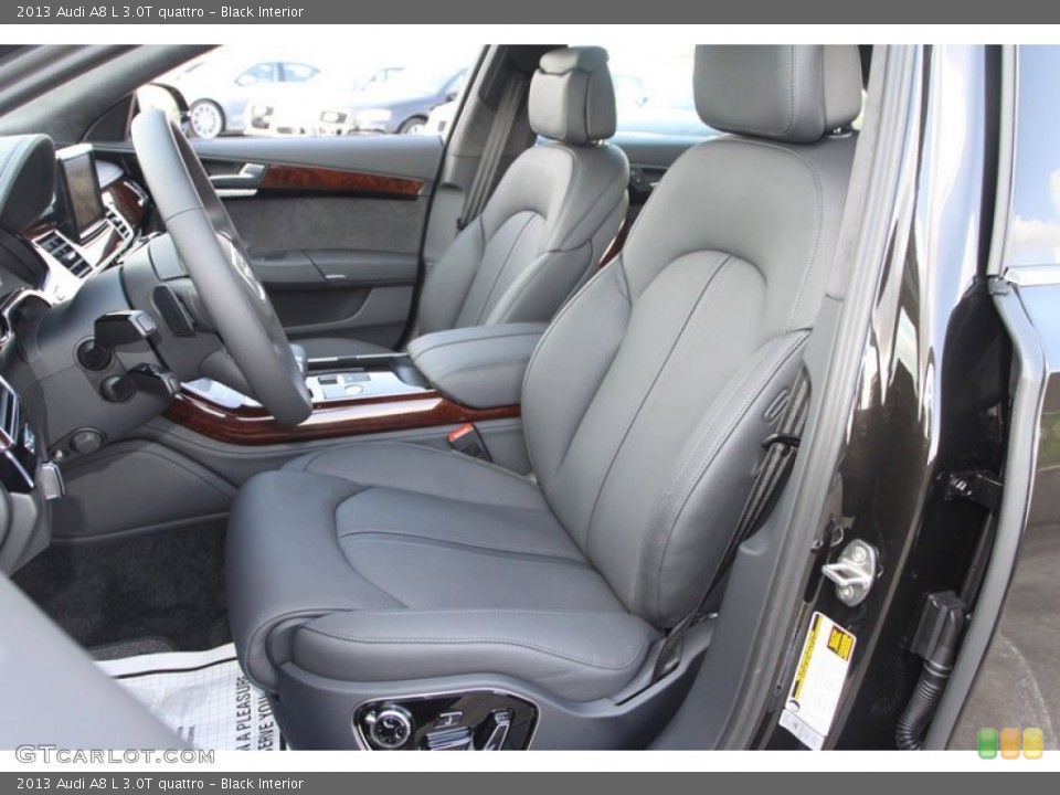Black Interior Front Seat for the 2013 Audi A8 L 3.0T quattro #68910189