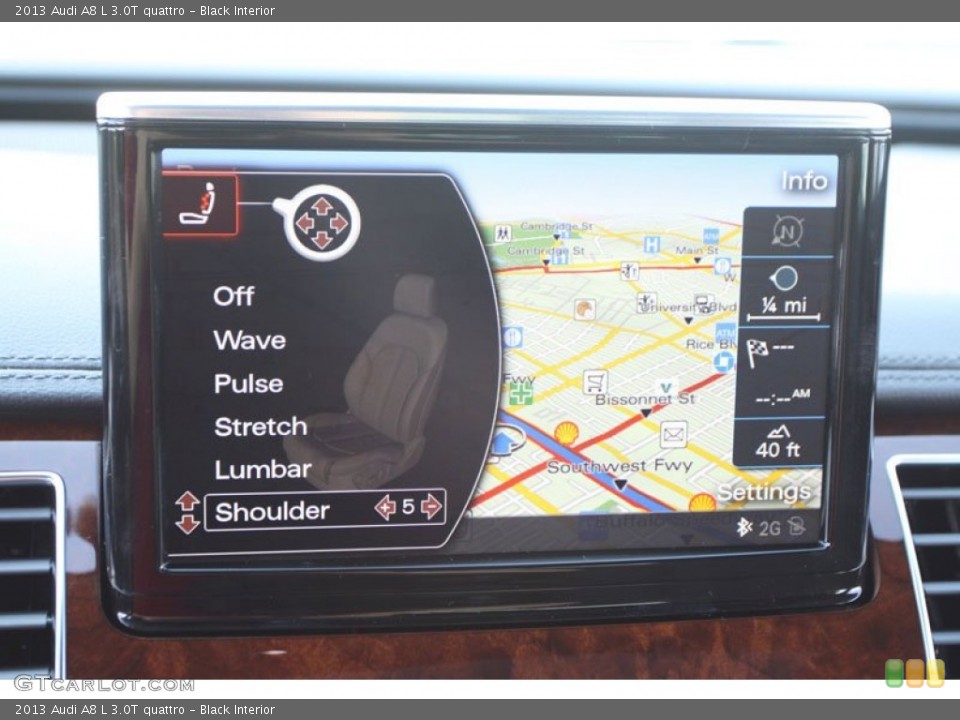 Black Interior Navigation for the 2013 Audi A8 L 3.0T quattro #68910207