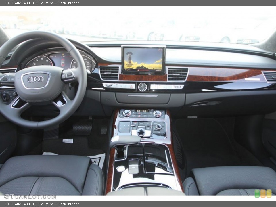 Black Interior Dashboard for the 2013 Audi A8 L 3.0T quattro #68910282