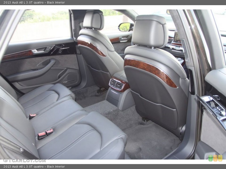 Black Interior Rear Seat for the 2013 Audi A8 L 3.0T quattro #68910318