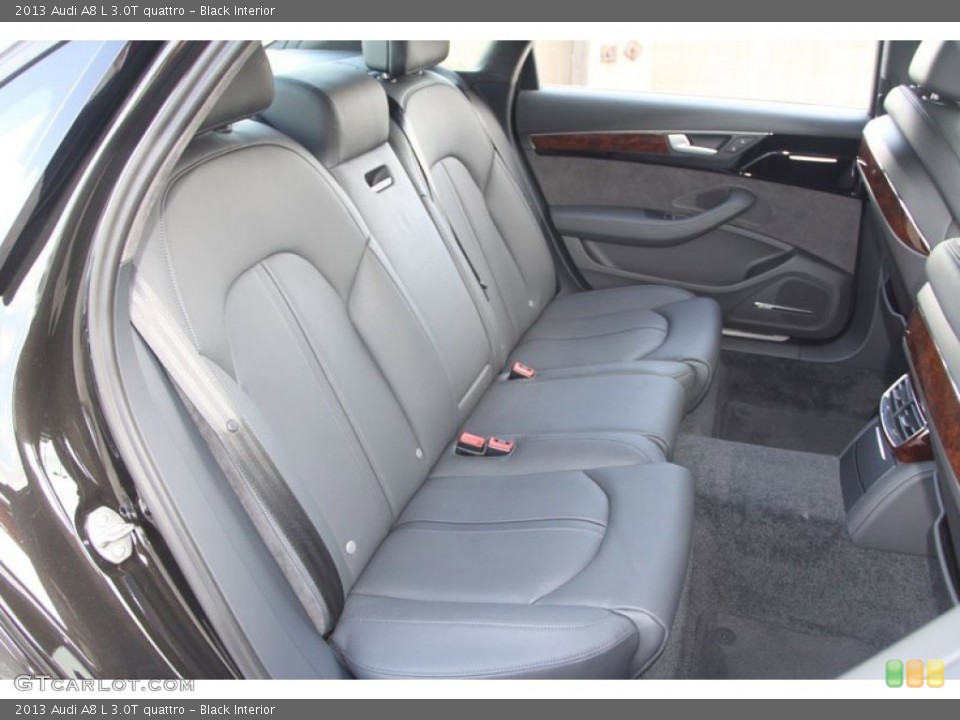 Black Interior Rear Seat for the 2013 Audi A8 L 3.0T quattro #68910327