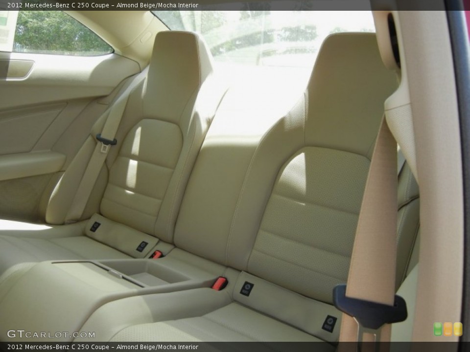 Almond Beige/Mocha Interior Rear Seat for the 2012 Mercedes-Benz C 250 Coupe #68910429