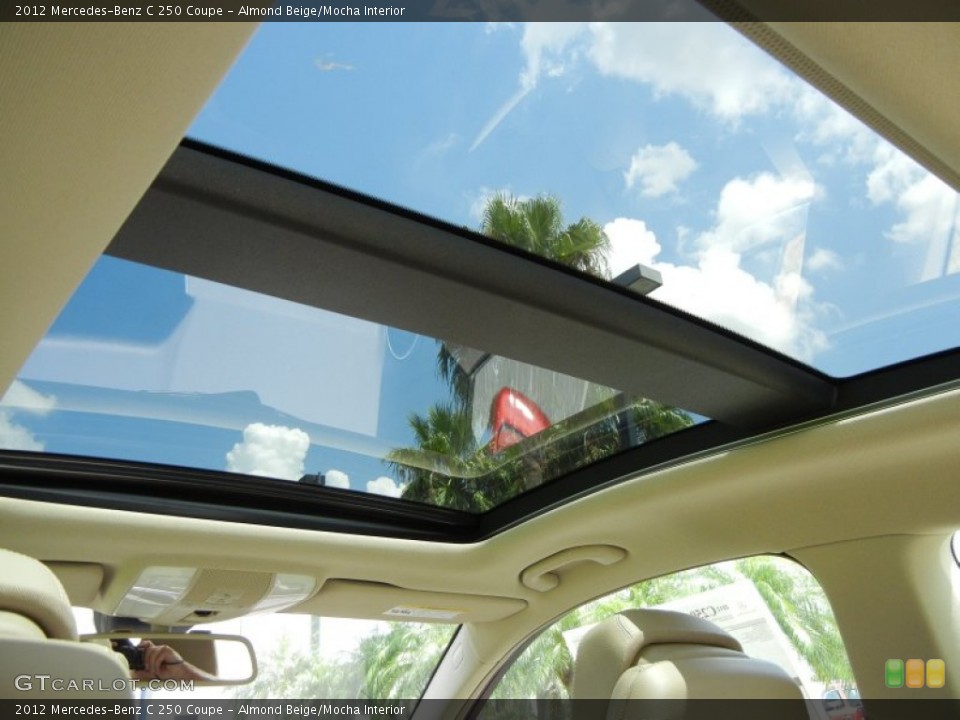 Almond Beige/Mocha Interior Sunroof for the 2012 Mercedes-Benz C 250 Coupe #68910438