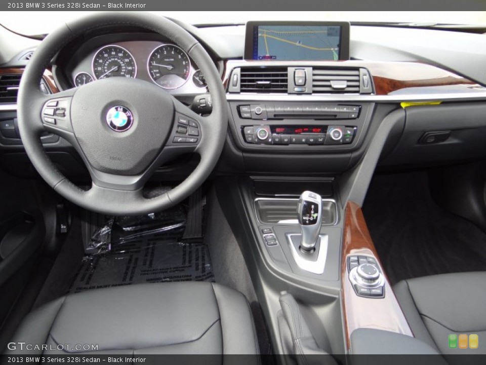 Black Interior Dashboard for the 2013 BMW 3 Series 328i Sedan #68910441