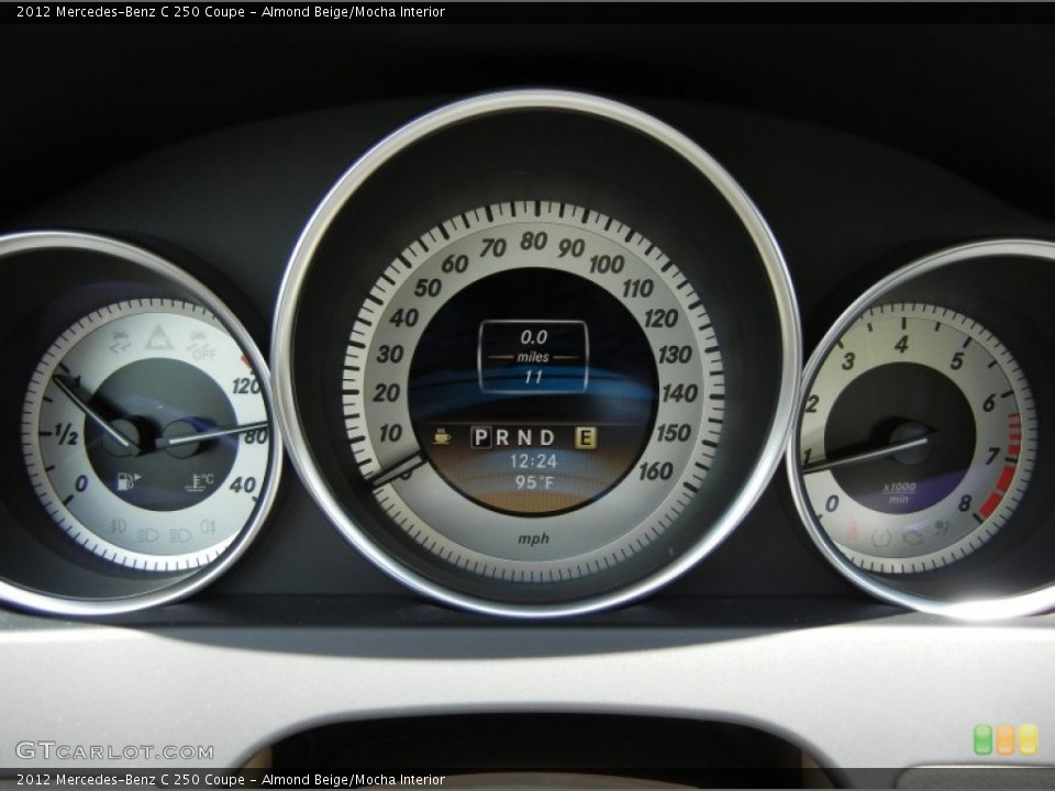 Almond Beige/Mocha Interior Gauges for the 2012 Mercedes-Benz C 250 Coupe #68910456