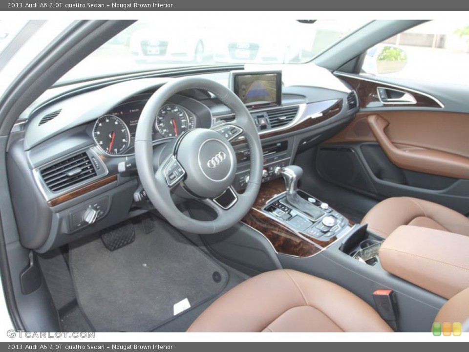 Nougat Brown Interior Prime Interior for the 2013 Audi A6 2.0T quattro Sedan #68910468