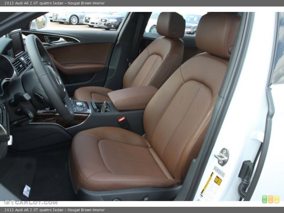 Nougat Brown Interior Front Seat for the 2013 Audi A6 2.0T quattro Sedan #68910477