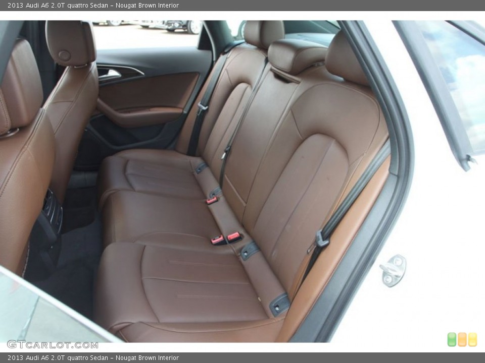 Nougat Brown Interior Rear Seat for the 2013 Audi A6 2.0T quattro Sedan #68910486