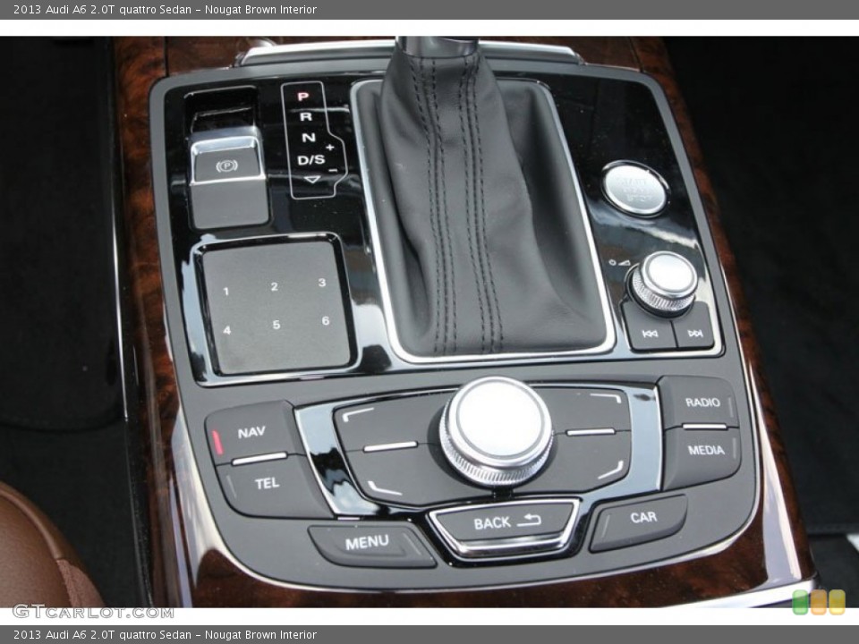 Nougat Brown Interior Controls for the 2013 Audi A6 2.0T quattro Sedan #68910525
