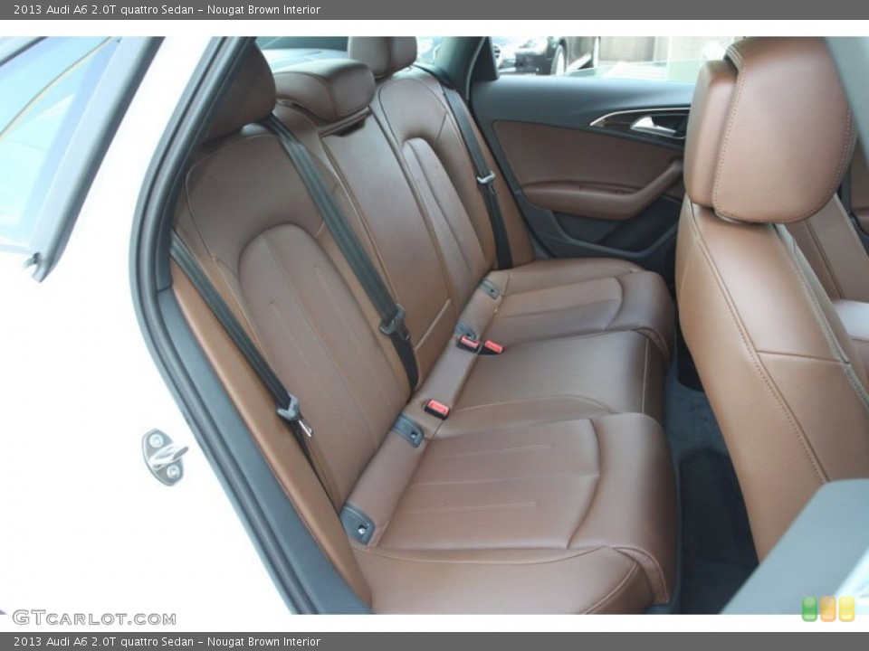 Nougat Brown Interior Rear Seat for the 2013 Audi A6 2.0T quattro Sedan #68910559