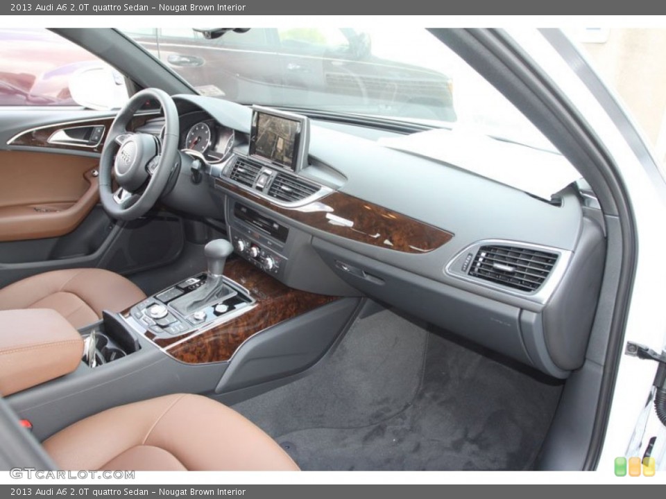 Nougat Brown Interior Dashboard for the 2013 Audi A6 2.0T quattro Sedan #68910567