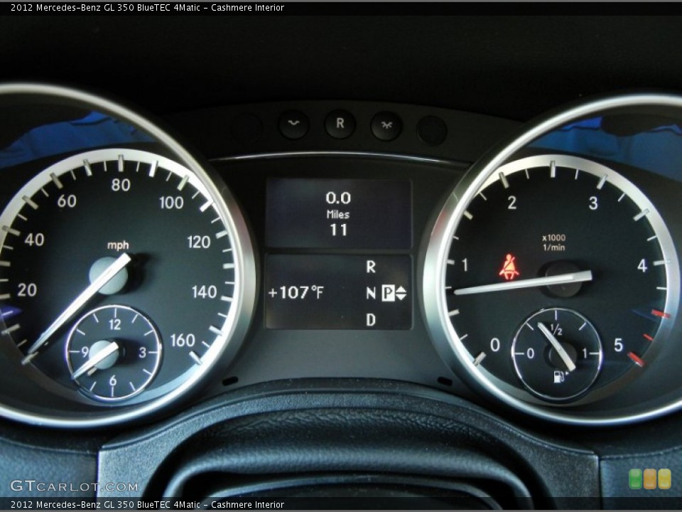 Cashmere Interior Gauges for the 2012 Mercedes-Benz GL 350 BlueTEC 4Matic #68910696