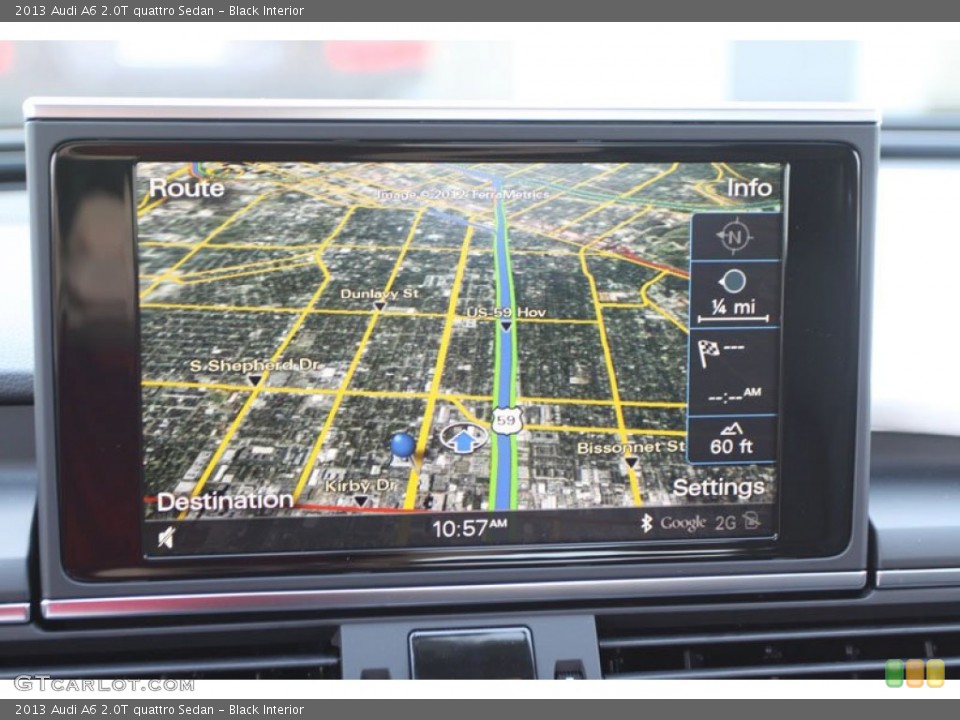 Black Interior Navigation for the 2013 Audi A6 2.0T quattro Sedan #68911026