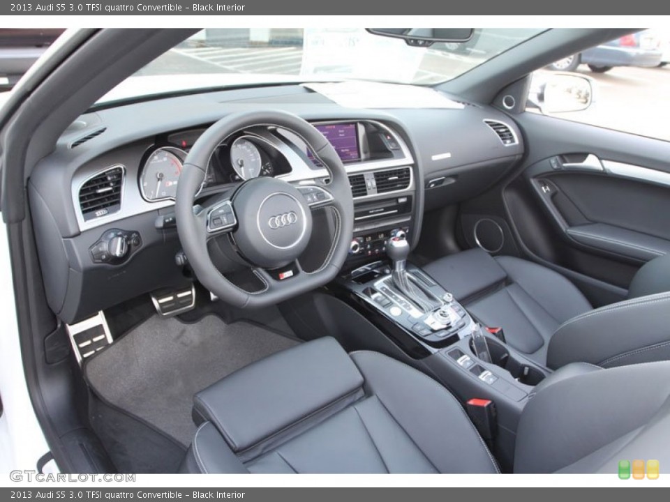 Black Interior Prime Interior for the 2013 Audi S5 3.0 TFSI quattro Convertible #68911236