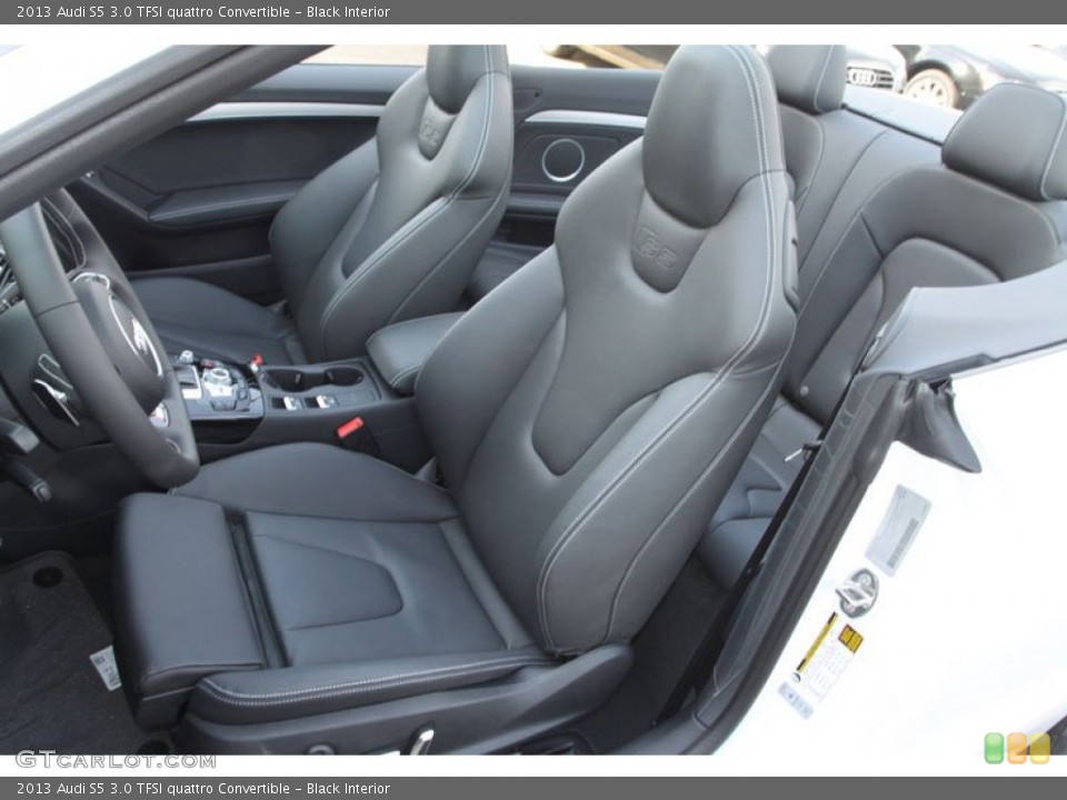 Black Interior Front Seat for the 2013 Audi S5 3.0 TFSI quattro Convertible #68911254