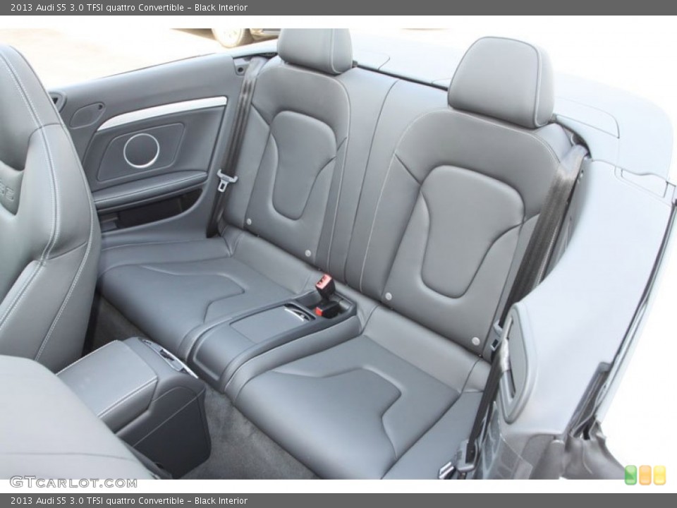 Black Interior Rear Seat for the 2013 Audi S5 3.0 TFSI quattro Convertible #68911260