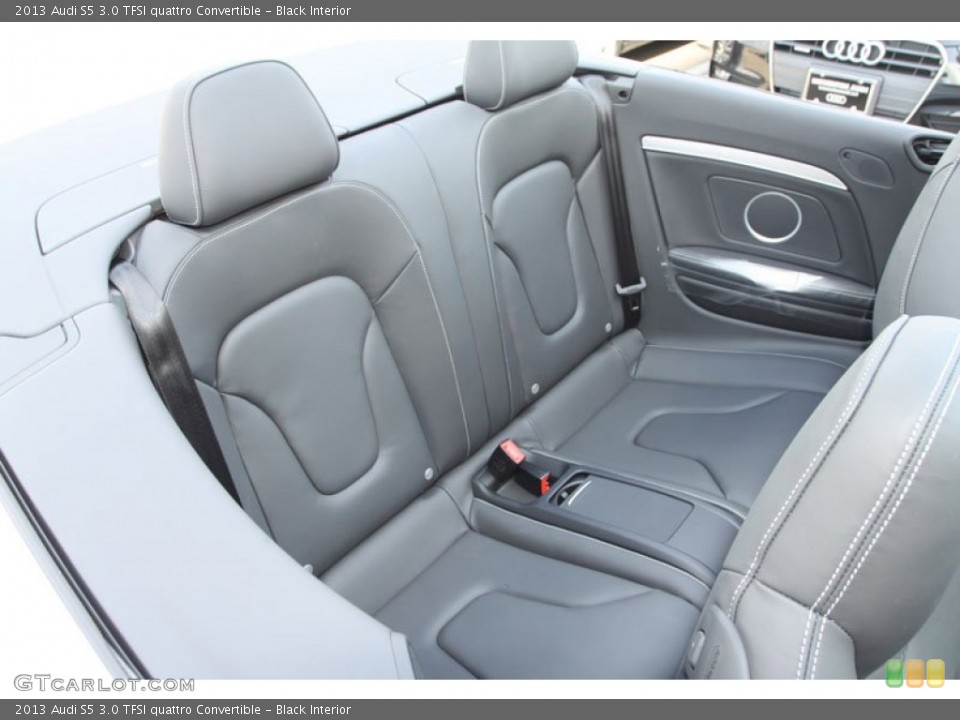 Black Interior Rear Seat for the 2013 Audi S5 3.0 TFSI quattro Convertible #68911335