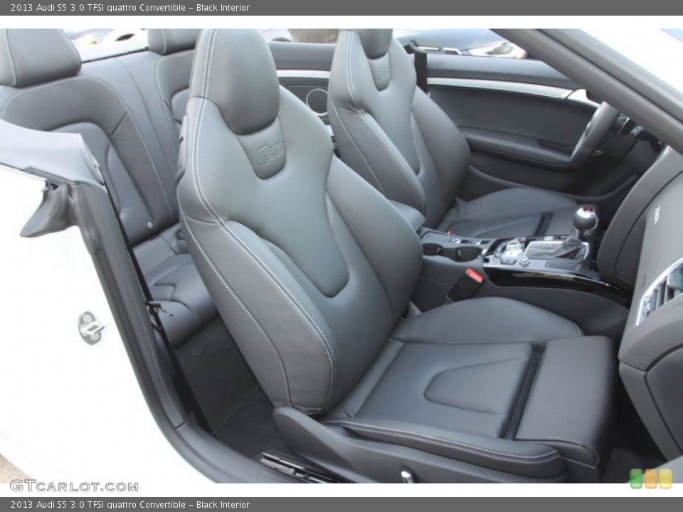Black Interior Front Seat for the 2013 Audi S5 3.0 TFSI quattro Convertible #68911358