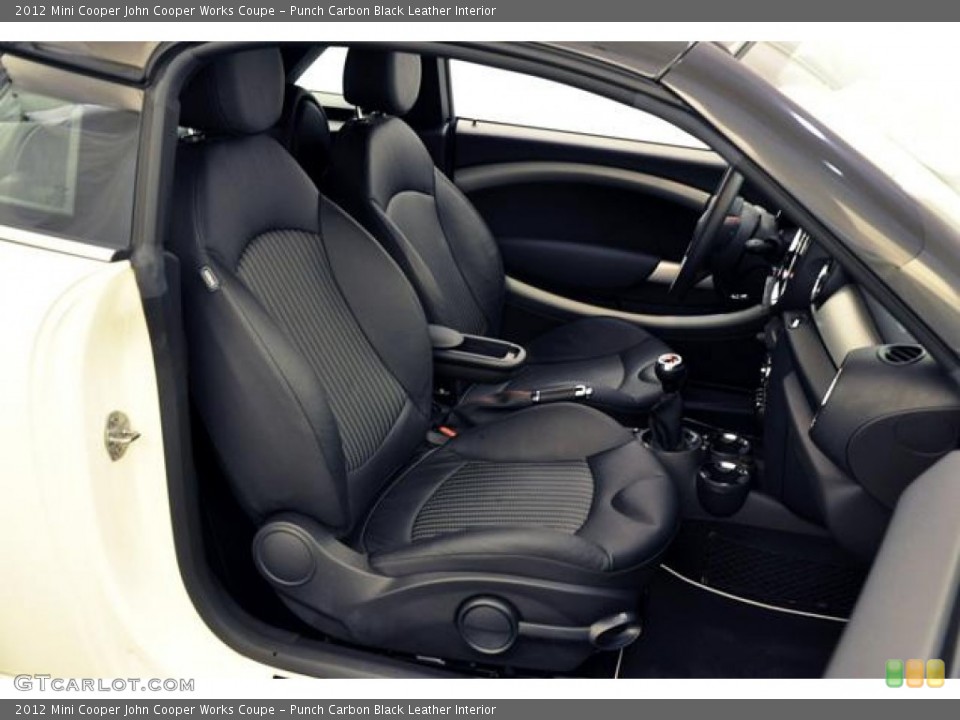 Punch Carbon Black Leather Interior Photo for the 2012 Mini Cooper John Cooper Works Coupe #68911494