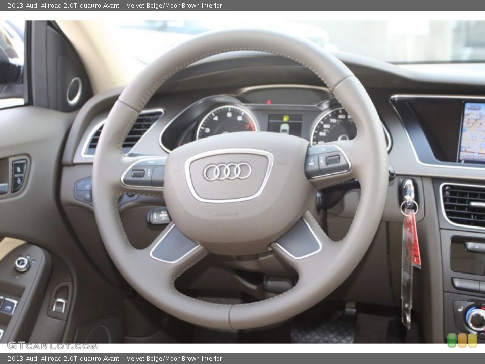 Velvet Beige/Moor Brown Interior Steering Wheel for the 2013 Audi Allroad 2.0T quattro Avant #68911530